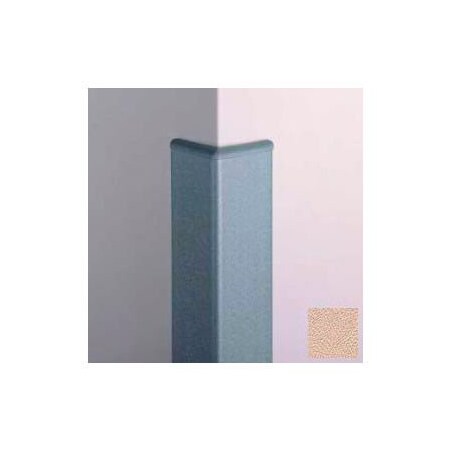 Pawling Surface Mounted Corner Guard, 90Deg, 3'' Wings, 12'H W/Caps, Doeskin CG-10-12-268